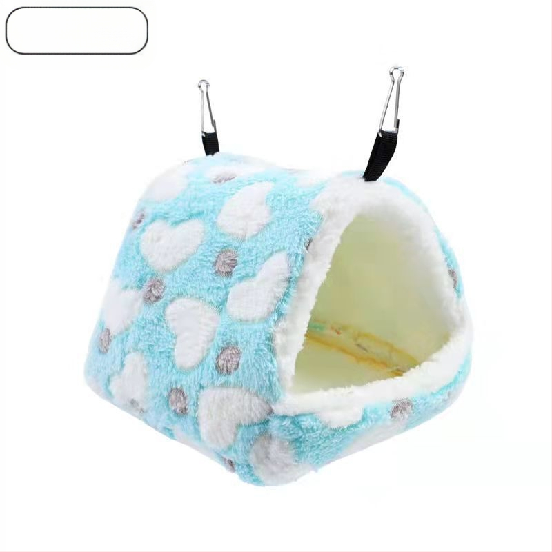 Hamstera karājošā ligzda ar dubultu telpu, kokvilnas hamaks, silts un aukstumizturīgs.