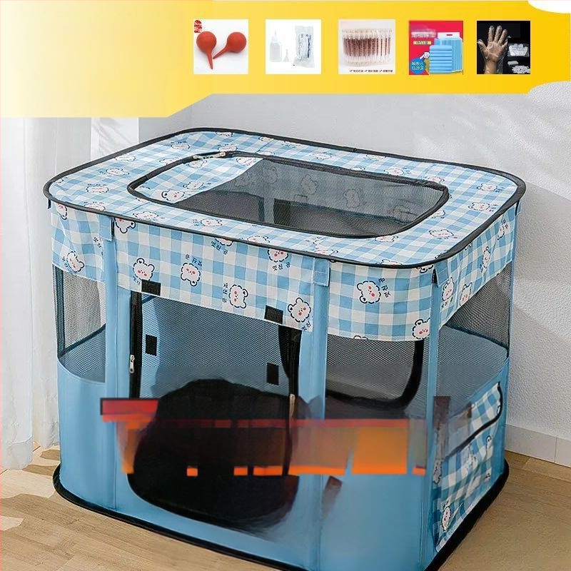 Kaķa maternāla istaba – taisnstūra, slēgta ligzda kaķiem; Materiāls: Oxford audums; Piemērots kaķiem; Kategorija: mājdzīvnieku ligzdas