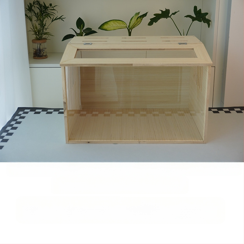 Дървена развъдна клетка за хамстери – пълен комплект за отглеждане (Материал: дърво; Обект: хамстер; Бранд: Друг)