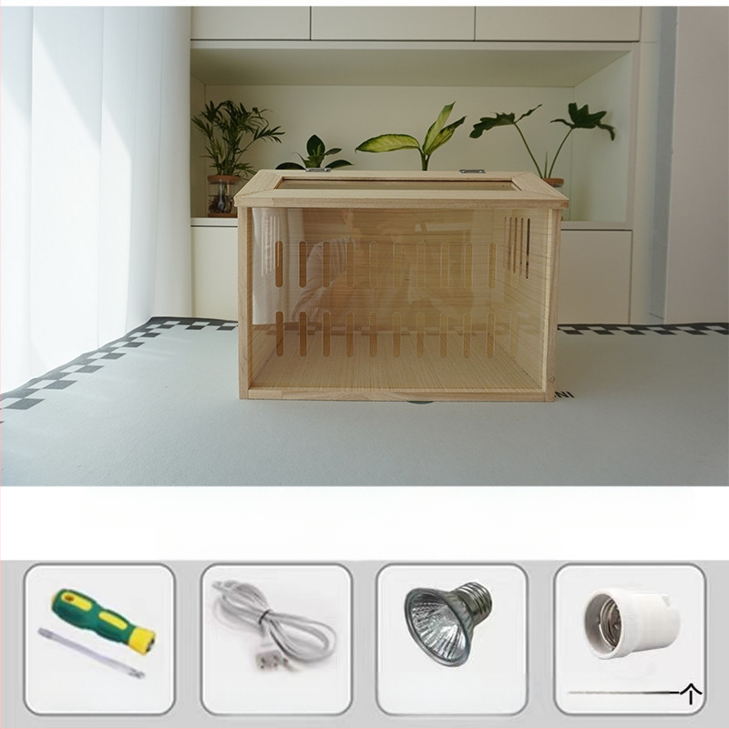 Дървена развъдна клетка за хамстери – пълен комплект за отглеждане (Материал: дърво; Обект: хамстер; Бранд: Друг)