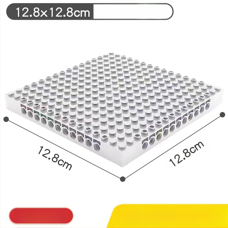 Mozaīkas pikseļu būvlblokiem ar ķieģeļu caurumiem pamats plāksnei, saderīgi ar LEGO 65809, DIY un logotipa pielāgošana