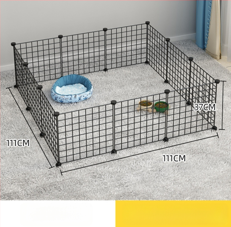 Iekštelpu mājdzīvnieku siena - kaķu aizsardzības vārti, modulāra barjera maziem un vidējiem suņiem, dzelzs stieple, zīmols Seven, imports: Nē