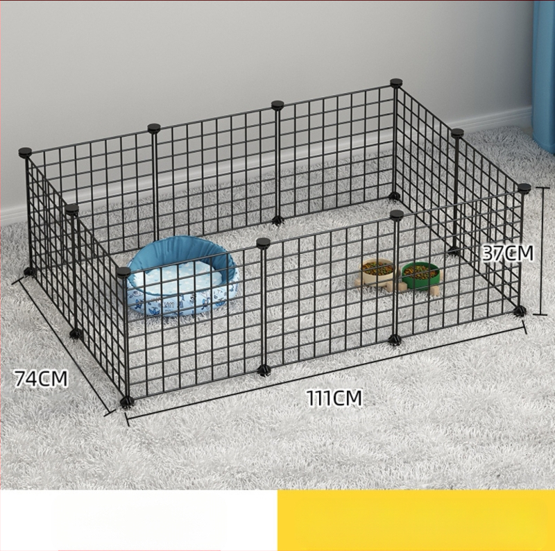 Iekštelpu mājdzīvnieku siena - kaķu aizsardzības vārti, modulāra barjera maziem un vidējiem suņiem, dzelzs stieple, zīmols Seven, imports: Nē