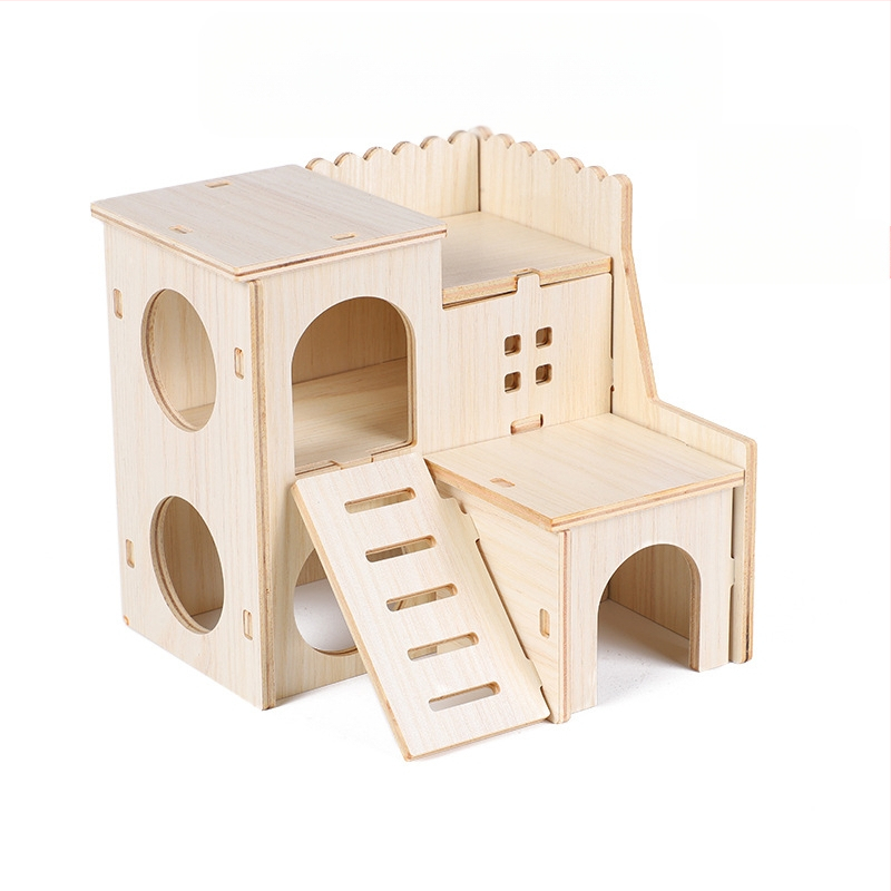 Дървена къщичка за хамстери — укритие за всички сезони