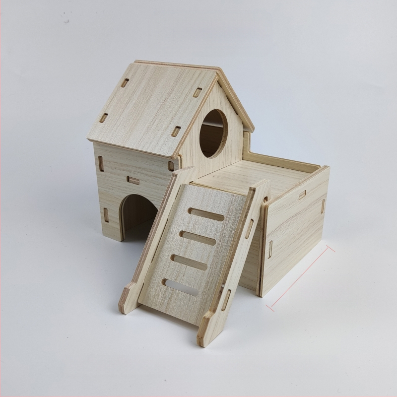 Дървена къщичка за хамстери — укритие за всички сезони