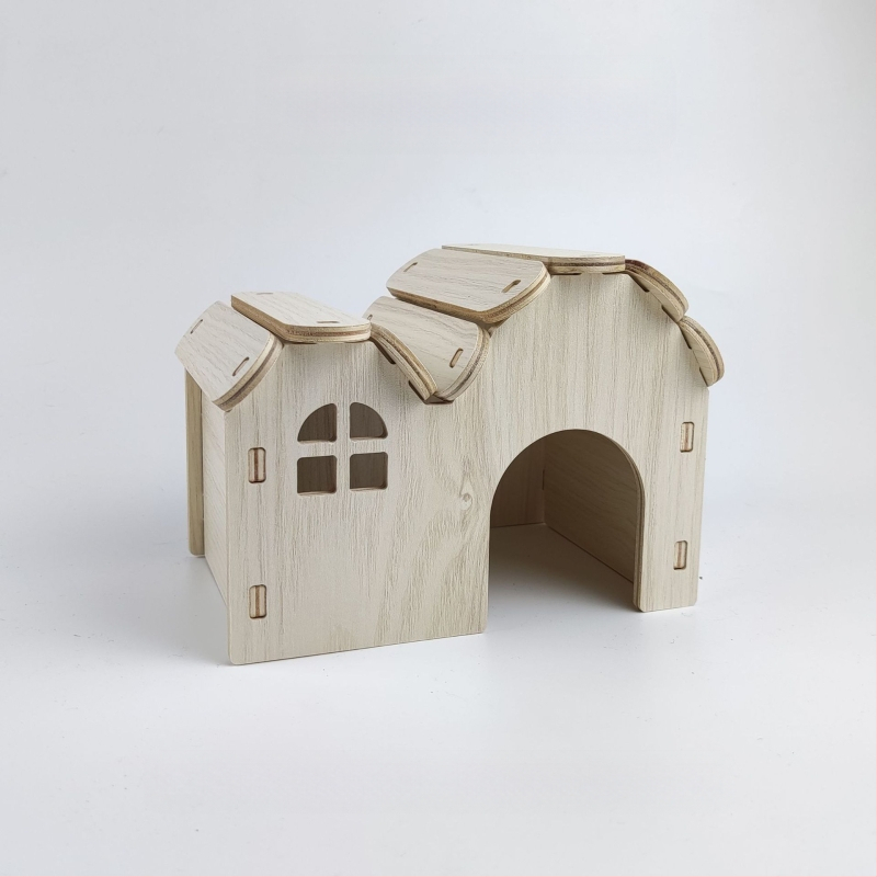 Дървена къщичка за хамстери — укритие за всички сезони