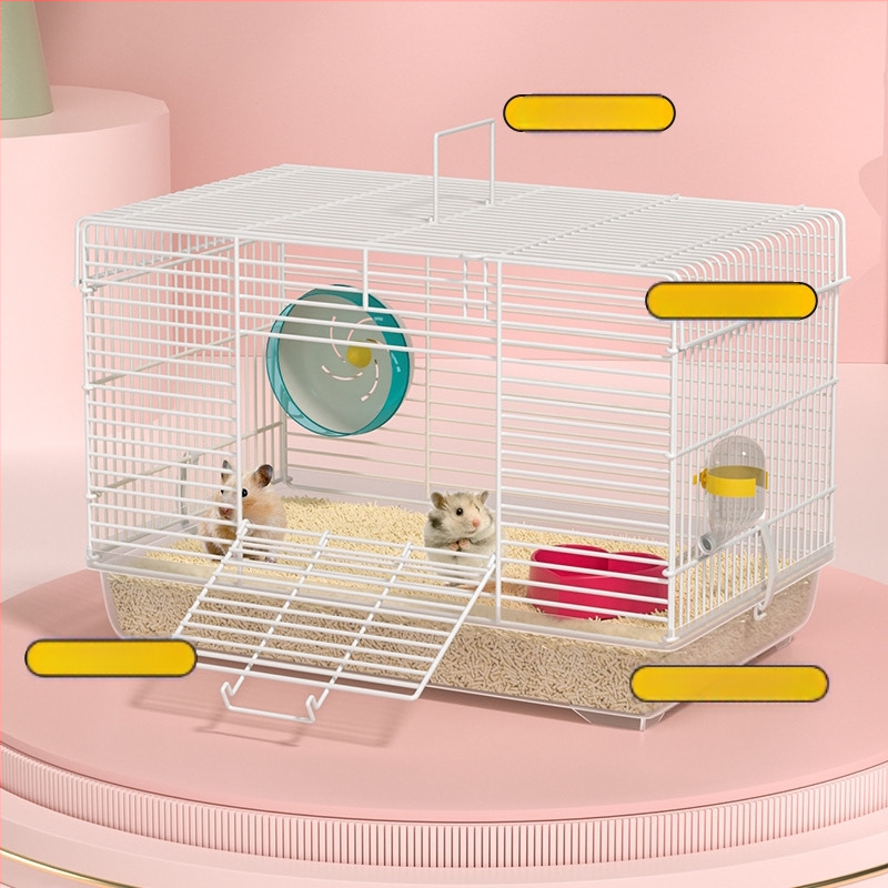 Клетка за хамстери от неръждаема стомана; марка: Друг; подходяща за хамстери