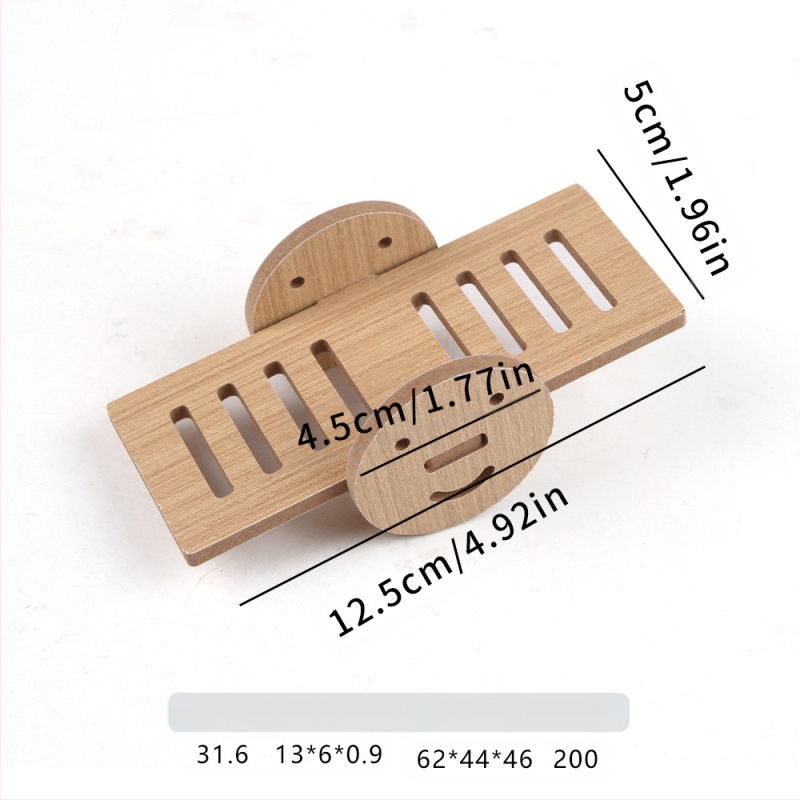 Hamstera koka māja ar guļvietu un divstāvu vilu — ciets koks, Pet taro