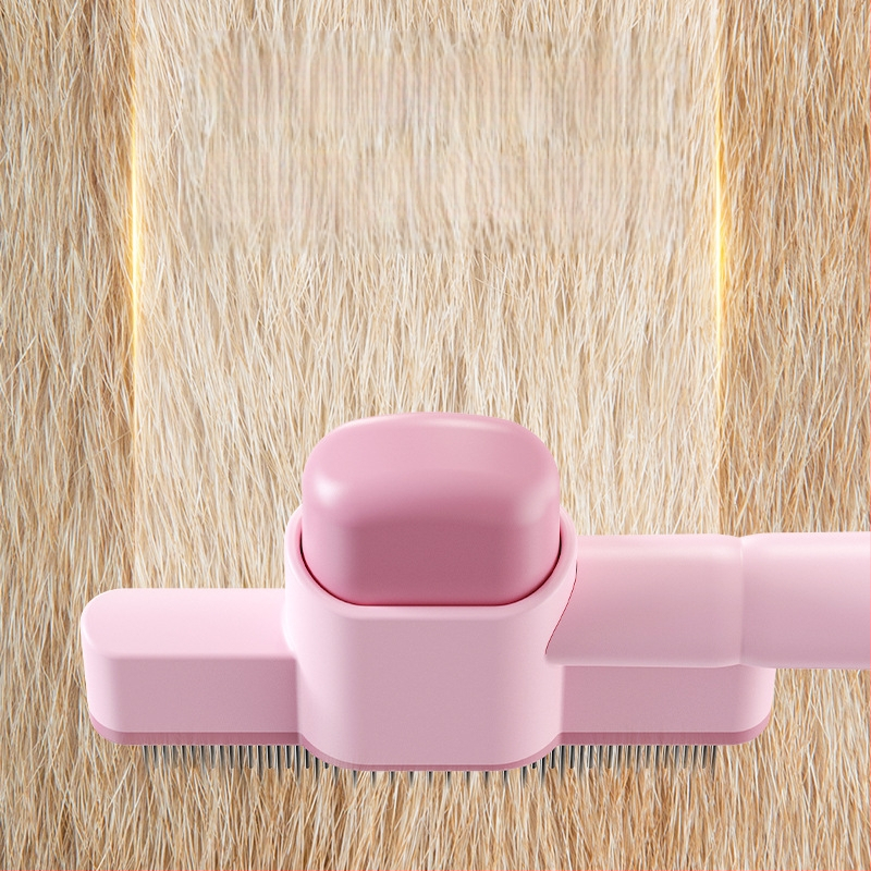 Meow Heart Baby Χτένα κατοικίδιων για γάτες και σκύλους — ανοξείδωτο ατσάλι, χτένα για ψύλλους με αυτοκαθαριζόμενα δόντια