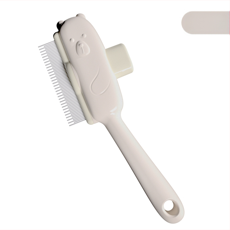 Meow Heart Baby Χτένα κατοικίδιων για γάτες και σκύλους — ανοξείδωτο ατσάλι, χτένα για ψύλλους με αυτοκαθαριζόμενα δόντια