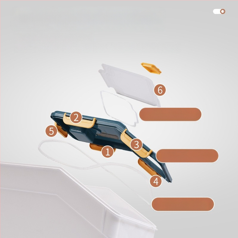 Ryžių laikymo kibiras su drėgmės ir kenkėjų apsauga • PP plastikas • talpa daugiau nei 10 L • šiuolaikiškas minimalistinis stilius