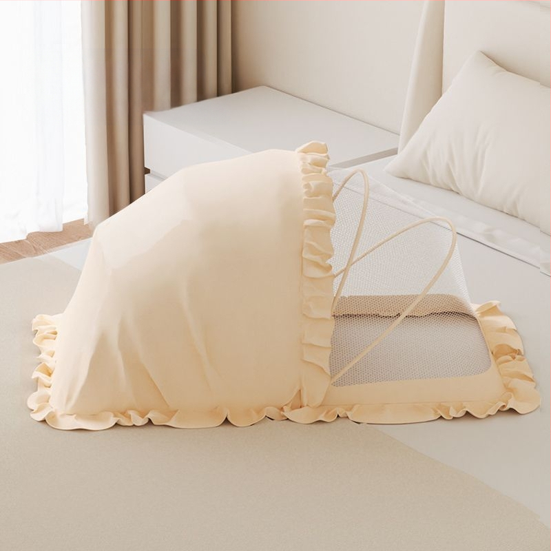 Salokāms guļvates moskītu tīkls zīdaiņiem 0–1 gadu vecumā, ar stiklašķiedras caurulēm