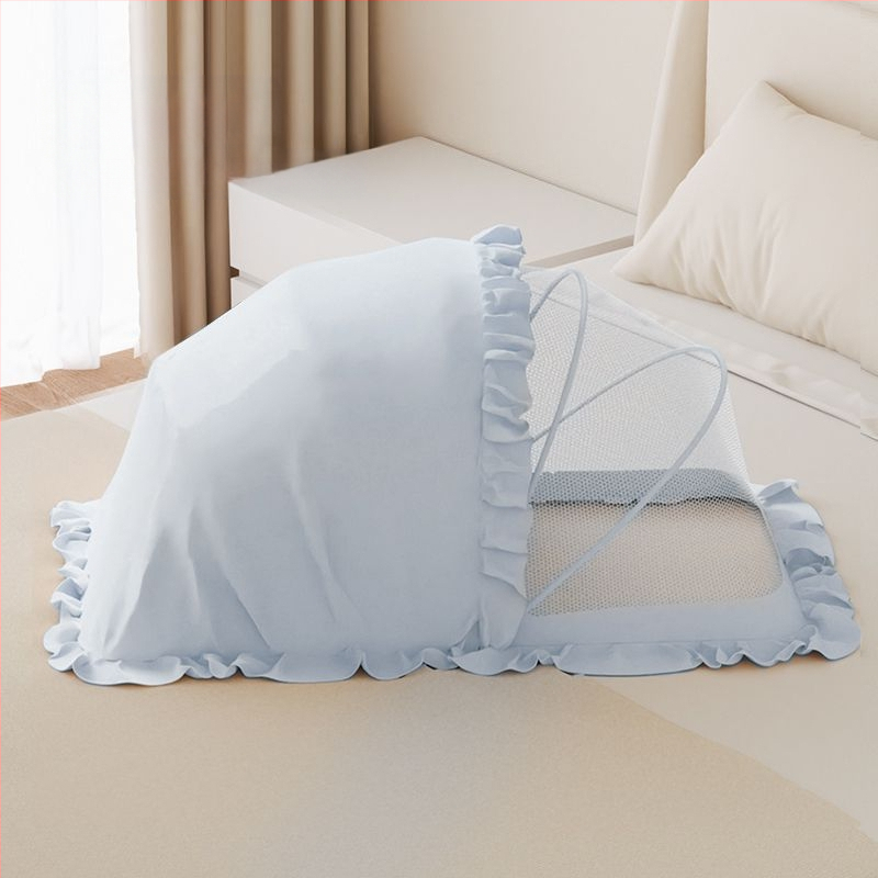 Salokāms guļvates moskītu tīkls zīdaiņiem 0–1 gadu vecumā, ar stiklašķiedras caurulēm