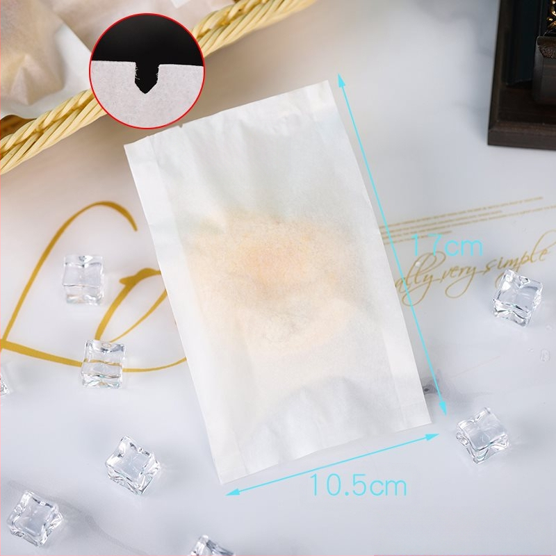 Pungă de ambalare pentru pâine, folie din hârtie albă alimentară, impermeabilă și rezistentă la ulei, sigilare mecanizată, produse de patiserie