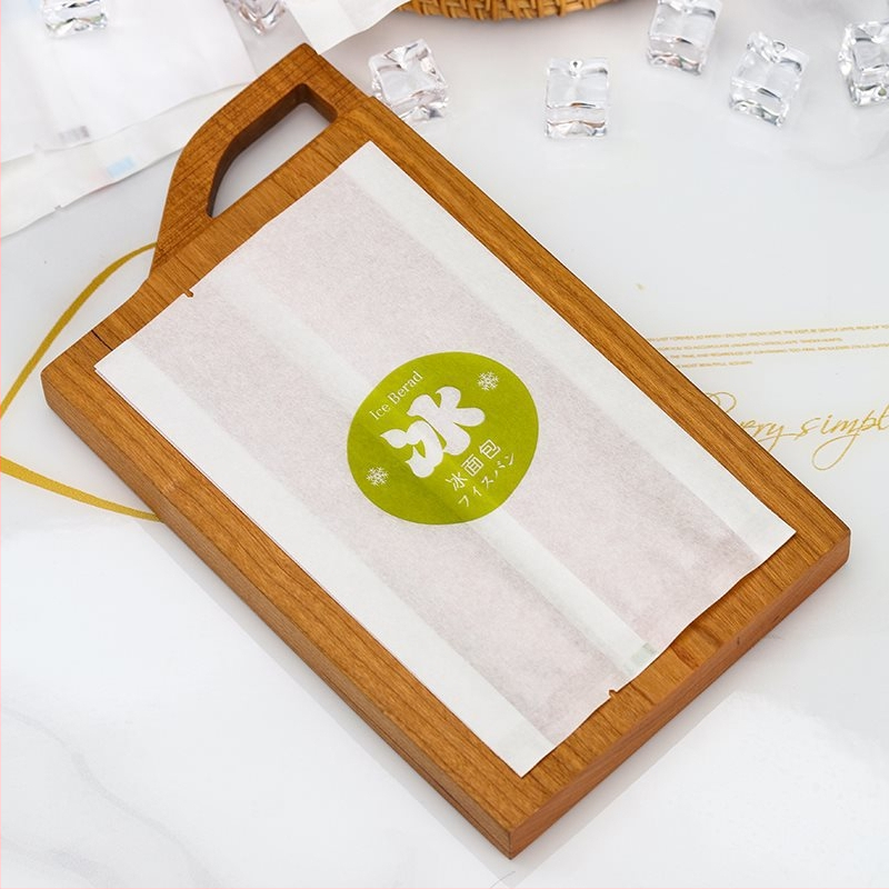 Pungă de ambalare pentru pâine, folie din hârtie albă alimentară, impermeabilă și rezistentă la ulei, sigilare mecanizată, produse de patiserie