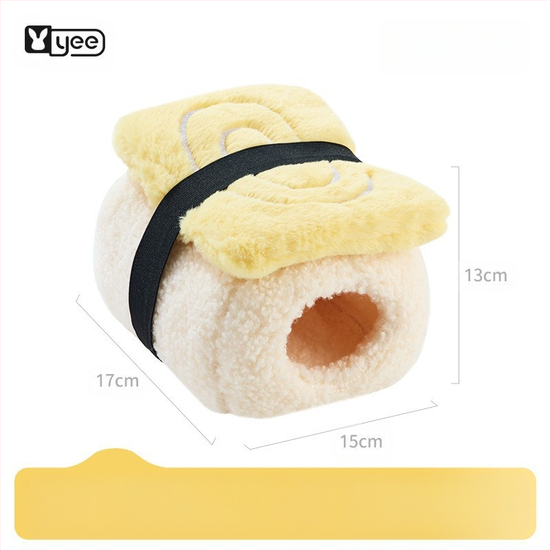 Yee kokvilnas ligzda maziem mājdzīvniekiem — karājama ligzda un gulēšanas maisiņš (materiāls: kokvilna; zīmols: Yee; piemērots mājdzīvniekiem)