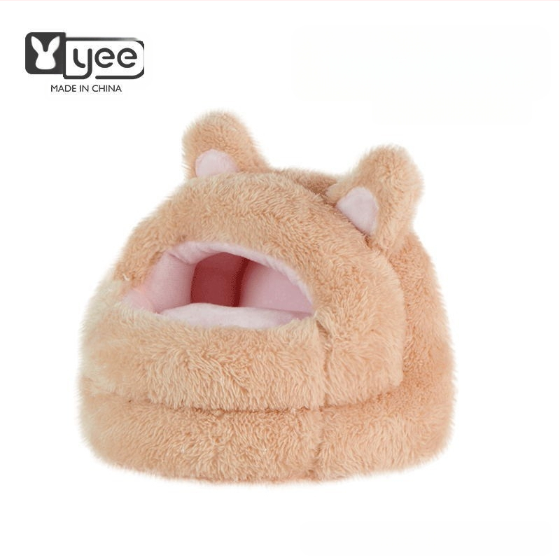 Yee kokvilnas ligzda maziem mājdzīvniekiem — karājama ligzda un gulēšanas maisiņš (materiāls: kokvilna; zīmols: Yee; piemērots mājdzīvniekiem)