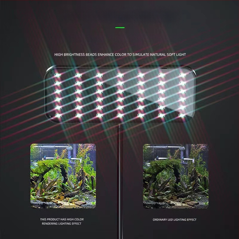 Λυχνία κλιπ ενυδρείου για φυτά, πλαστικό σώμα, ισχύς 8W–13W, βάρος 0,5 kg
