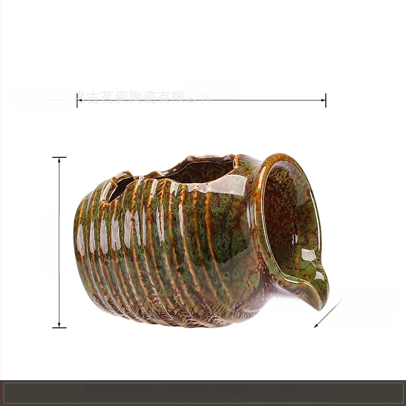 Керамичен циркулиращ воден аквариум за риби — декоративен елемент за двор и интериор, с кислородна филтрация (Материал: керамика; Стил: китайски стил; Повърхностна технология: друга; Обработка и персонализация: Няма; Опаковка: картон)