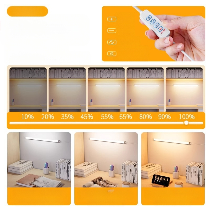 LED lentes galda lampa studentu kopmītnē ar USB magnētisku stiprinājumu, acu aizsardzība, 220V ieeja