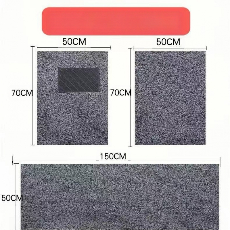 Универсална PVC подложка за пода на автомобил – едно парче, рязане по форма, лесна за почистване, предпазен килим за кабината