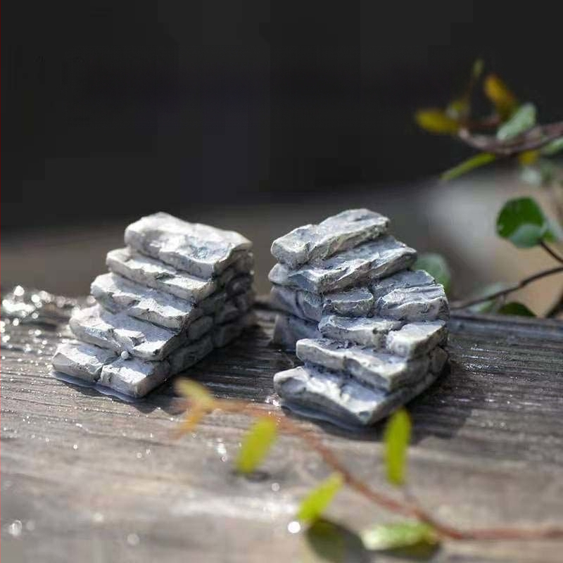 Miniatiūrinė scenos dekoracija iš dervos, Romos kolona, akvariumo kraštovaizdžiui, paviljono dekoras