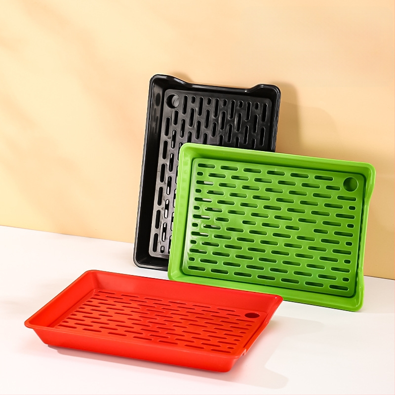 PP kvadratinė plokštelė su drenažo tinkleliu, logotipo spausdinimas pagal užsakymą, mikrobangų krosnelė neveikia, šiuolaikinis minimalistinis stilius