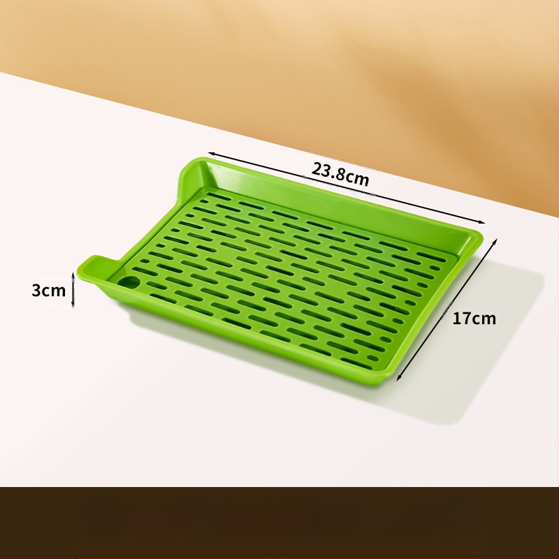 PP kvadratinė plokštelė su drenažo tinkleliu, logotipo spausdinimas pagal užsakymą, mikrobangų krosnelė neveikia, šiuolaikinis minimalistinis stilius