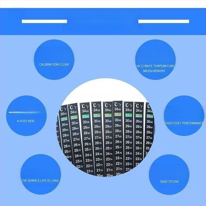 Akvarijski termometar s LCD zaslonom, indikator promjene temperature koji mijenja boju, digitalni termometar za vodu