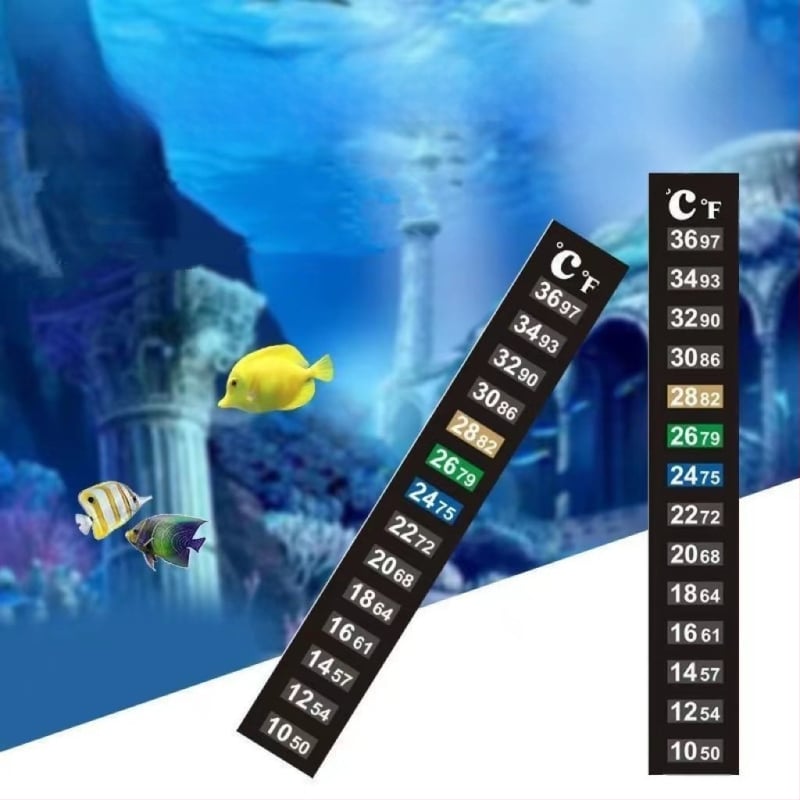 Akvarijski termometar s LCD zaslonom, indikator promjene temperature koji mijenja boju, digitalni termometar za vodu