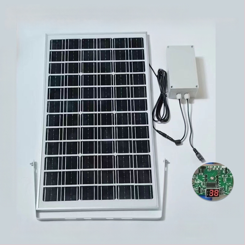 Слънчев панел за външно зареждане с двойни USB изходи, регулируем изход 5V/12V DC и захранване за съхранение на енергия