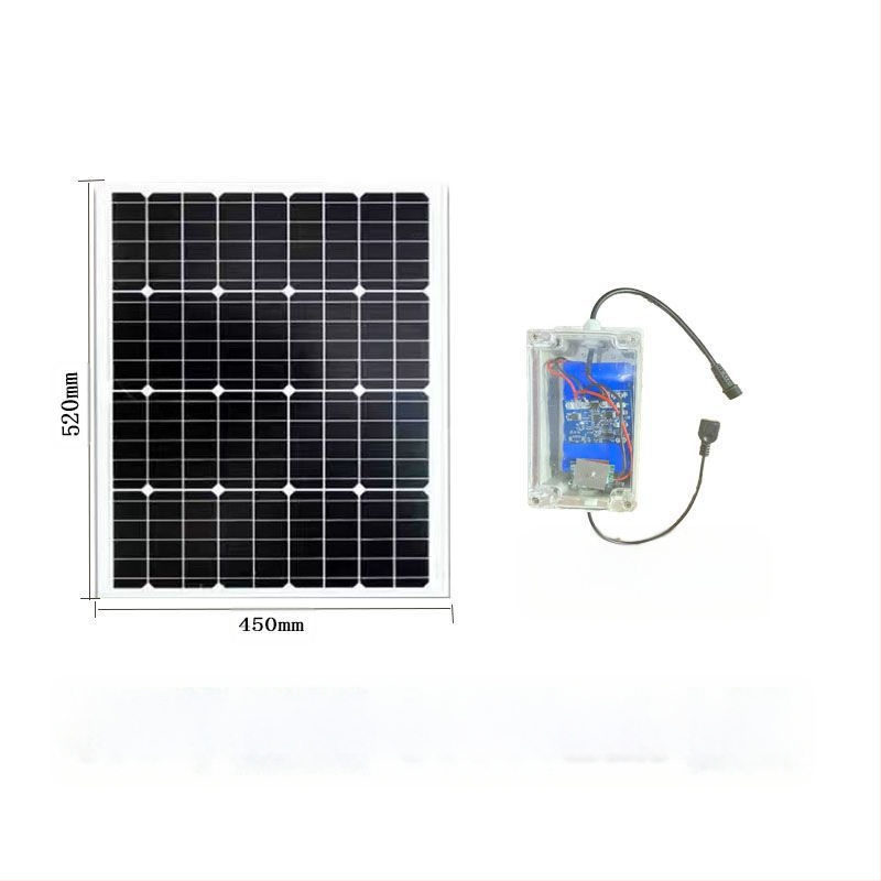 Слънчев панел за външно зареждане с двойни USB изходи, регулируем изход 5V/12V DC и захранване за съхранение на енергия