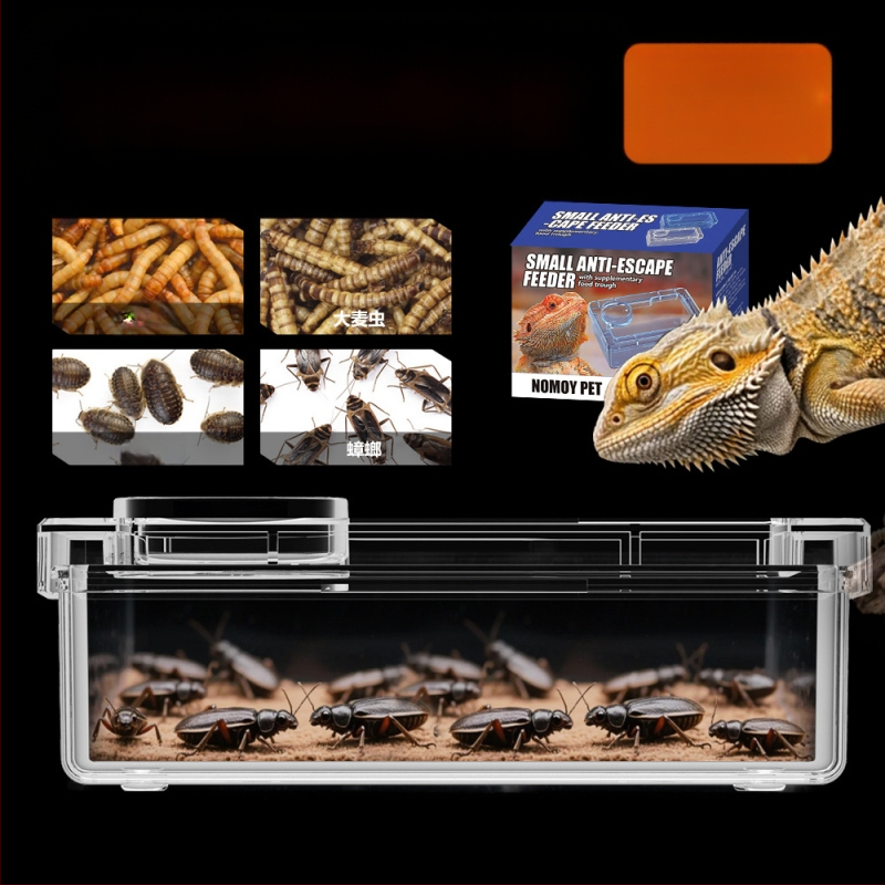 NOMOY PET Хранителна купа за рептили — не е внесена, подходяща за рептили и птици.