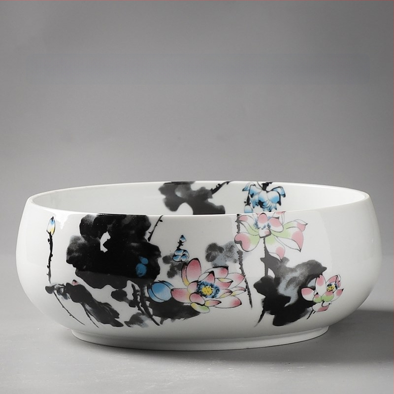 Keraminė gėlių vaza ant grindų – paprastas stilius, namų sodo naudojimui