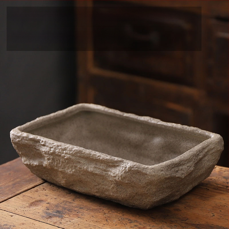 Keraminė gėlių vaza ant grindų – paprastas stilius, namų sodo naudojimui