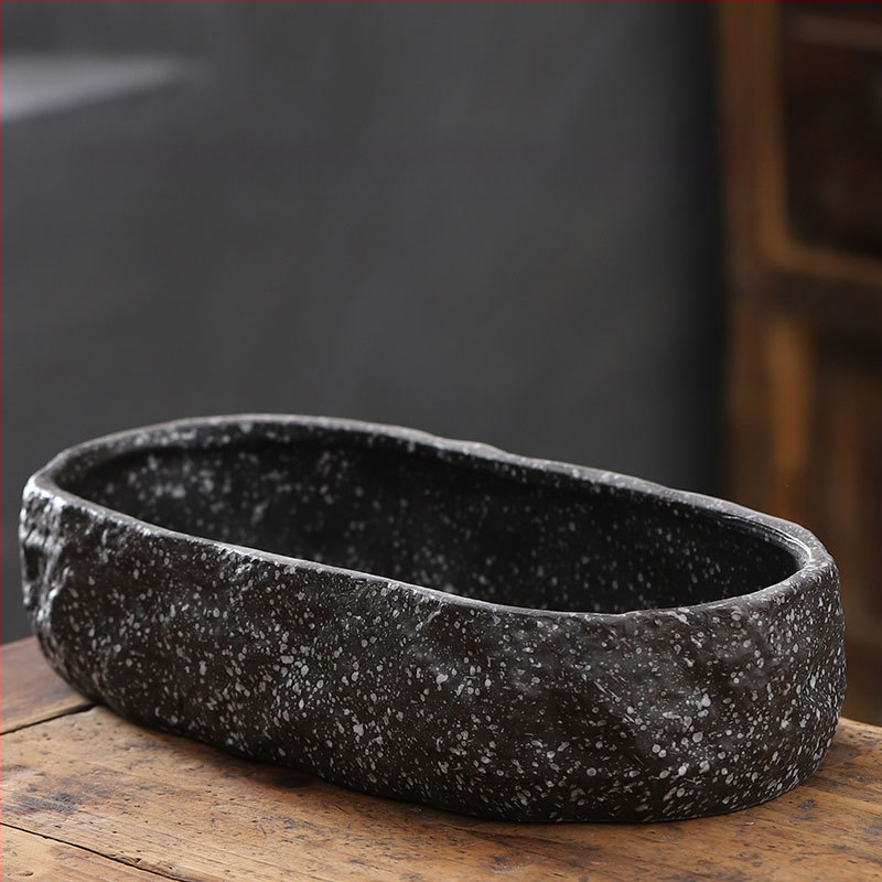 Keraminė gėlių vaza ant grindų – paprastas stilius, namų sodo naudojimui