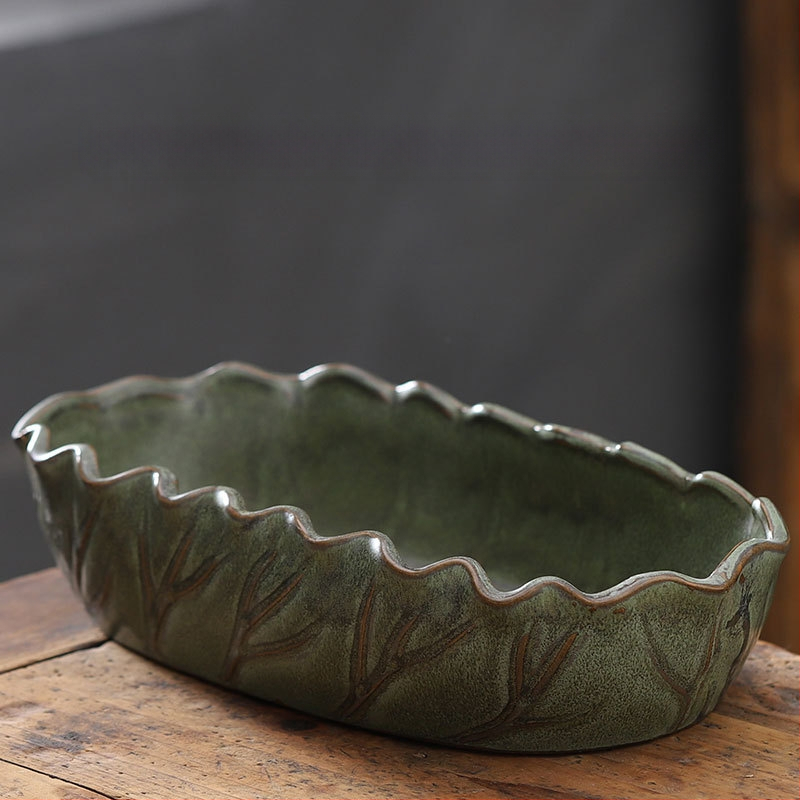 Keraminė gėlių vaza ant grindų – paprastas stilius, namų sodo naudojimui