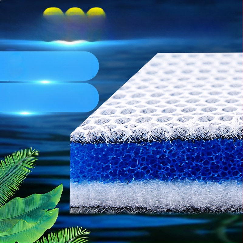 Аквариум филтър памук - без лепило, миещ се, висока плътност за пречистване, 8D филтър памук