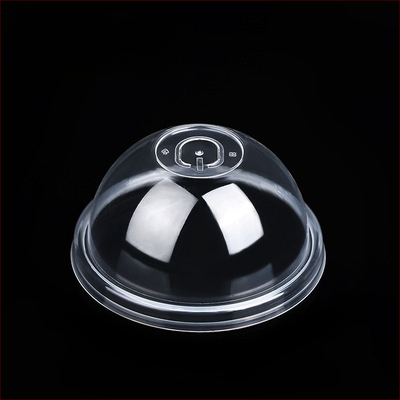 Пластмасов капак за млечен чай, полусферичен, инжекционно формован, удебелен, изпъкнал връх