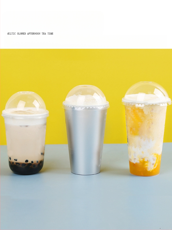 Пластмасов капак за млечен чай, полусферичен, инжекционно формован, удебелен, изпъкнал връх