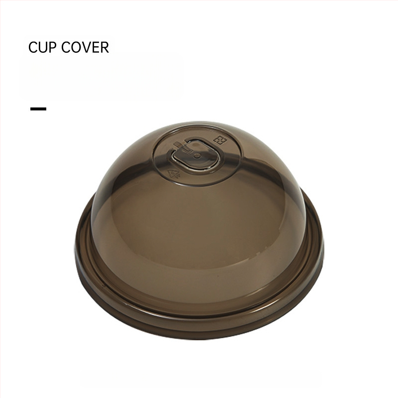 Пластмасов капак за млечен чай, полусферичен, инжекционно формован, удебелен, изпъкнал връх