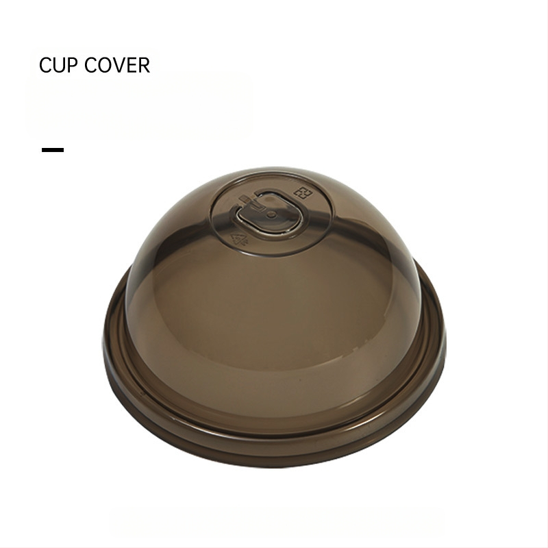 Пластмасов капак за млечен чай, полусферичен, инжекционно формован, удебелен, изпъкнал връх