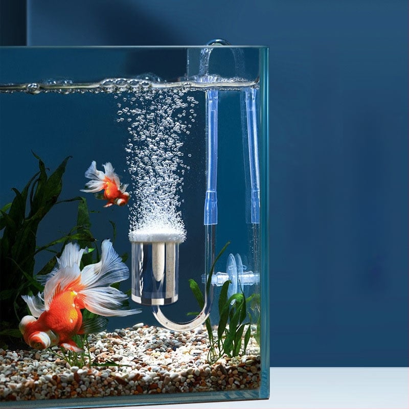 Zivju akvārija gaisa refinētājs — klusā nano gaisa plāksne, skābekļa aerators un atomizētājs (stikls/akrils) – zīmols Pet Sound