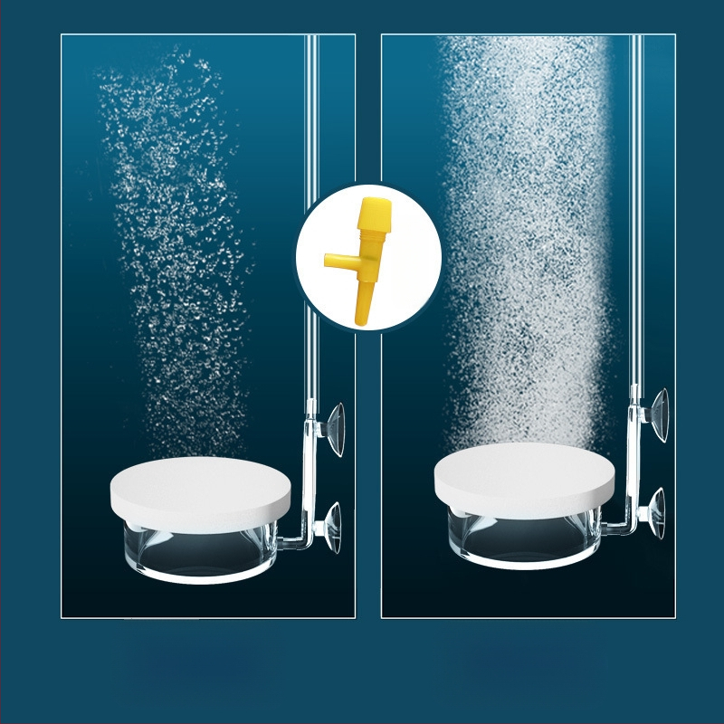 Zivju akvārija gaisa refinētājs — klusā nano gaisa plāksne, skābekļa aerators un atomizētājs (stikls/akrils) – zīmols Pet Sound