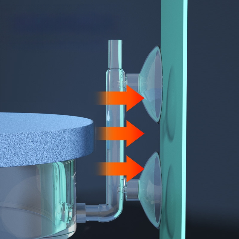 Zivju akvārija gaisa refinētājs — klusā nano gaisa plāksne, skābekļa aerators un atomizētājs (stikls/akrils) – zīmols Pet Sound