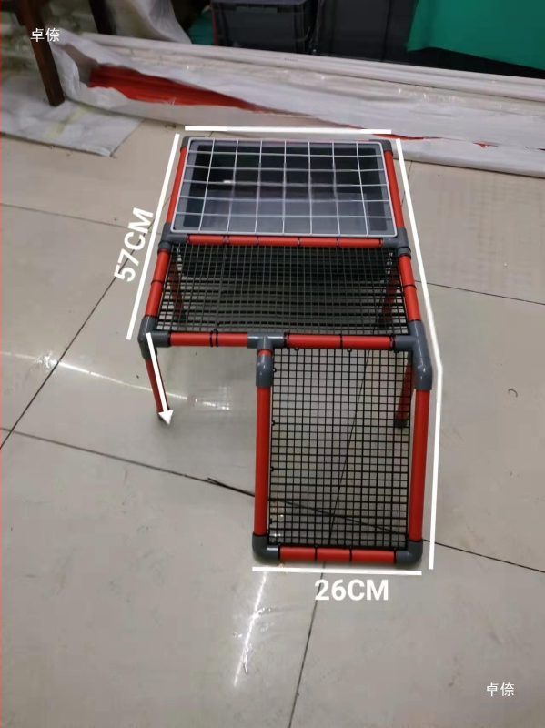 Костенуркова яйцекладна плоча с решетъчна платформа за почивка и арково укритие за размножаване