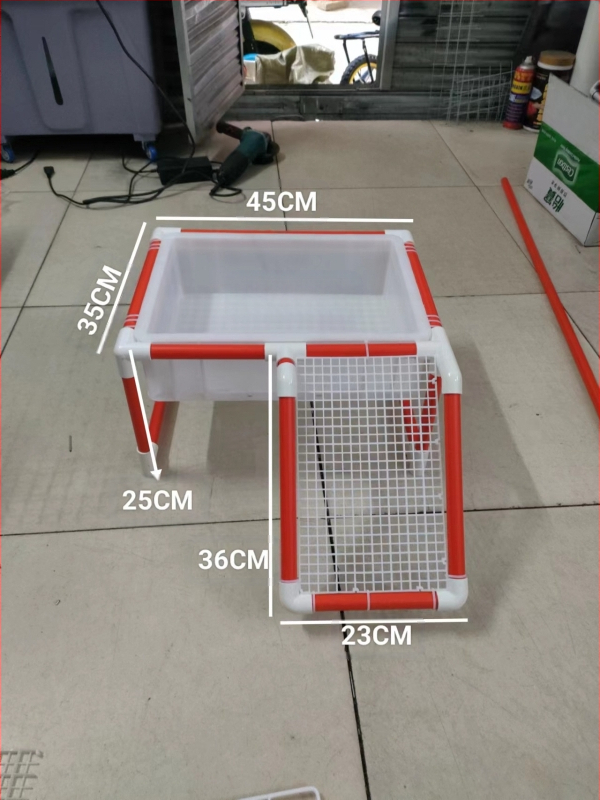 Костенуркова яйцекладна плоча с решетъчна платформа за почивка и арково укритие за размножаване