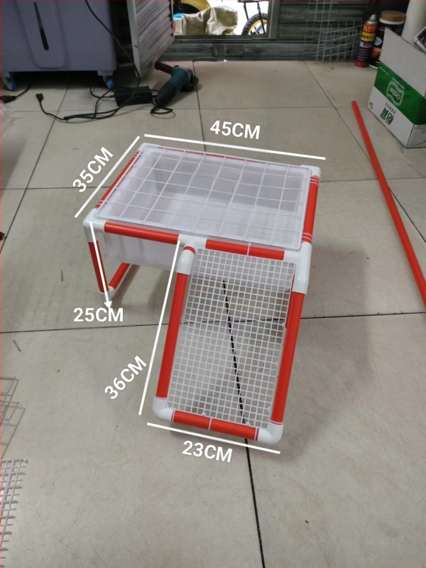 Костенуркова яйцекладна плоча с решетъчна платформа за почивка и арково укритие за размножаване