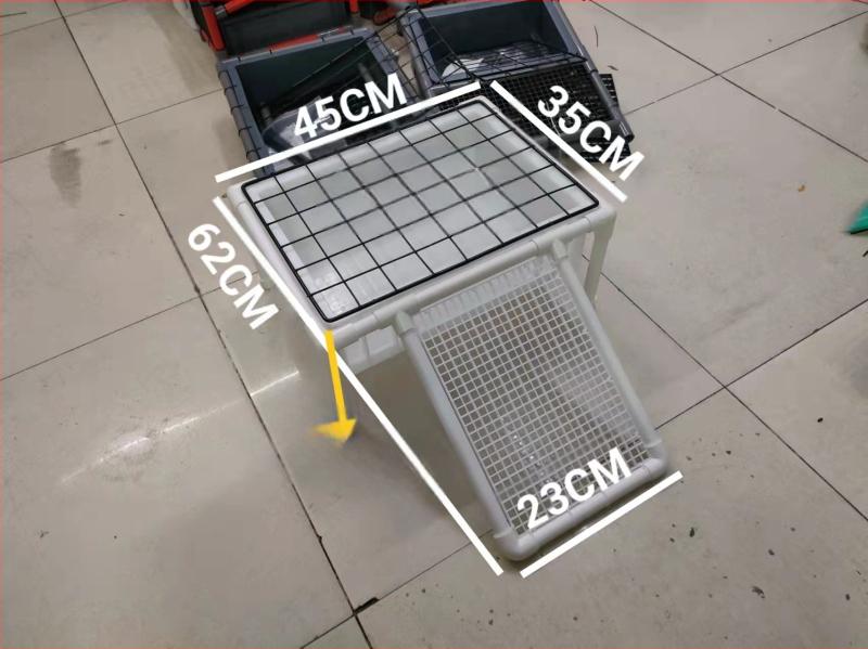 Костенуркова яйцекладна плоча с решетъчна платформа за почивка и арково укритие за размножаване