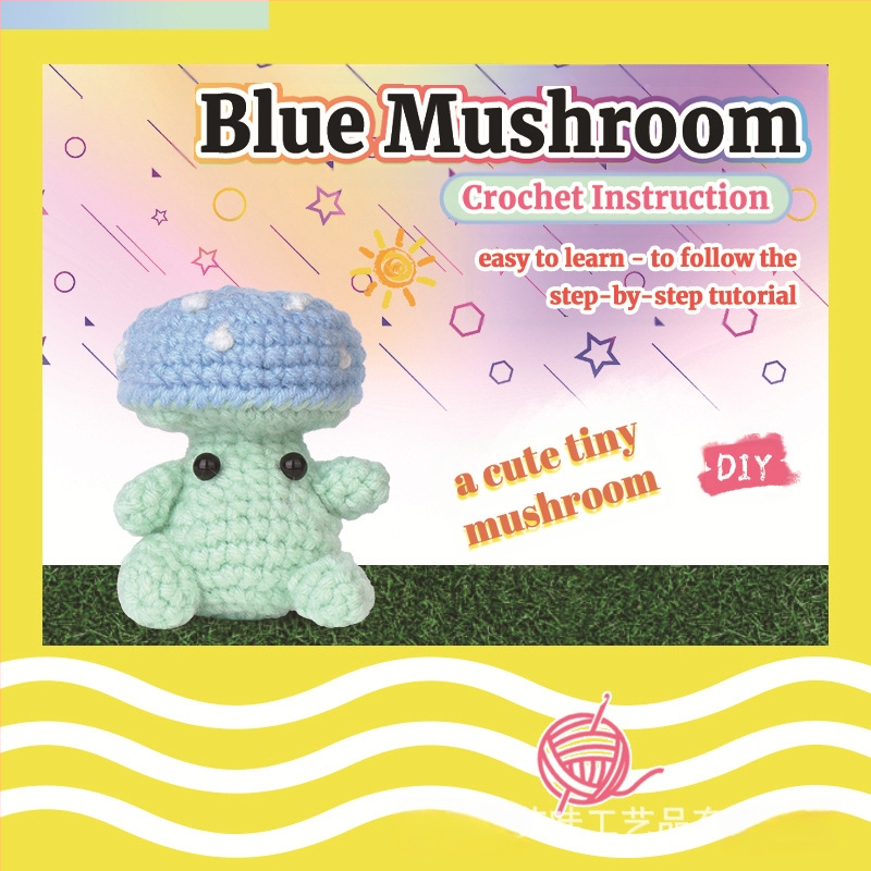 DIY komplektas mezgimui lėlėms – 50% vilna, 24s siūlai, 4 gijos, worsted